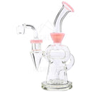 8 Pillars Showerhead Dab Rig Pink