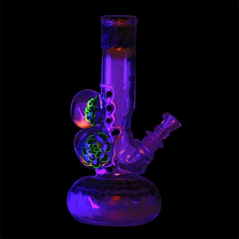 9 Bio Three Marble Bubble Bottom - Black W/ Illuminati Bongs & Waterpipes