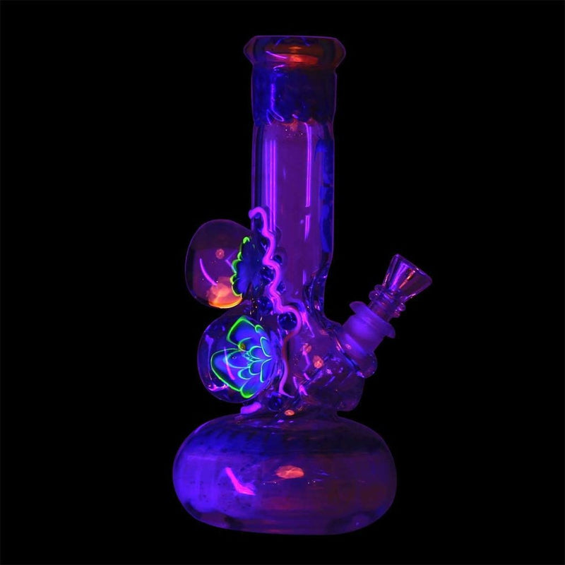 9 Bio Three Marble Bubble Bottom - Blue W/ Illuminati Bongs & Waterpipes