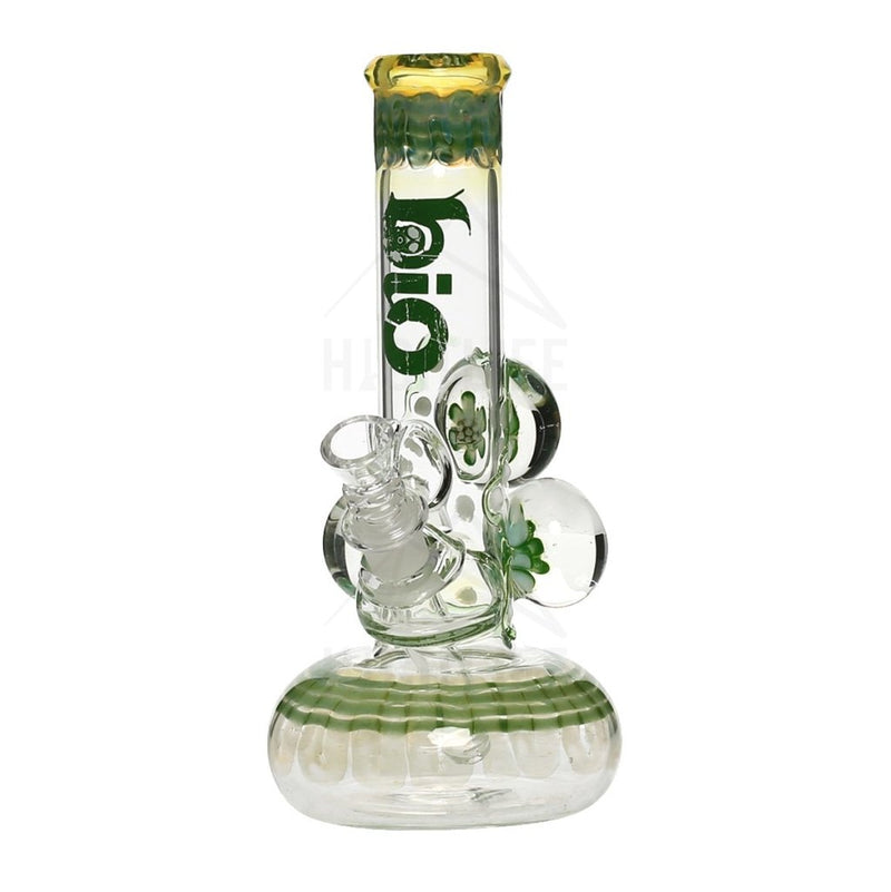 9 Bio Three Marble Bubble Bottom - Green W/ Illuminati Bongs & Waterpipes