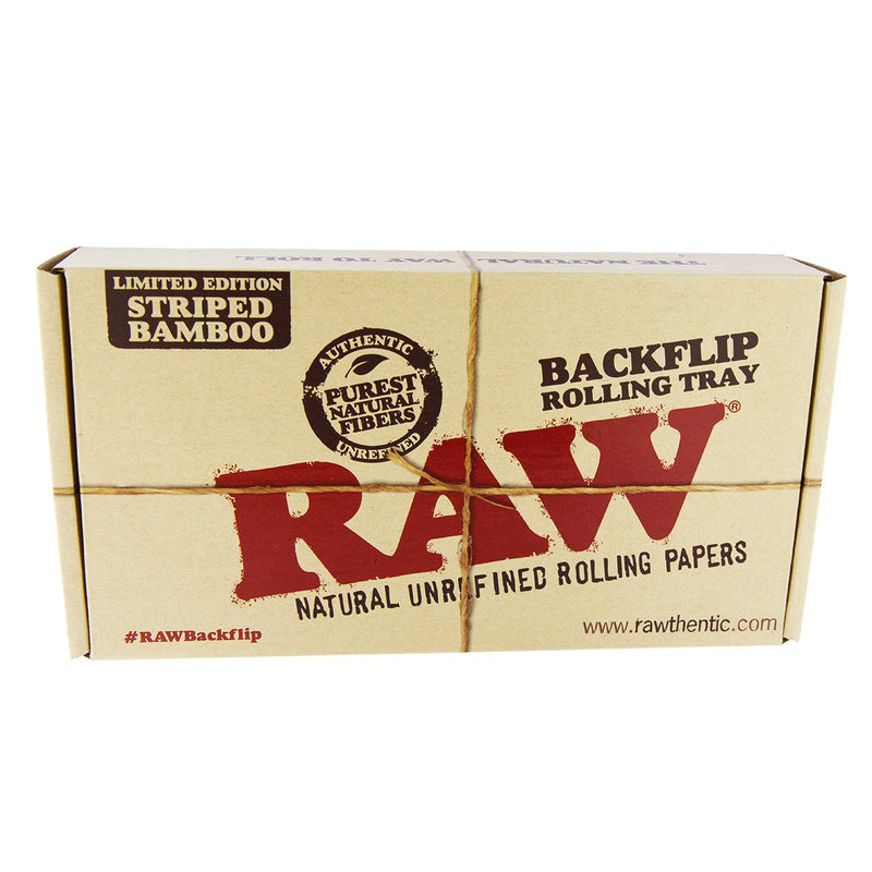 RAW Backflip Rolling Tray - Bamboo Stripe