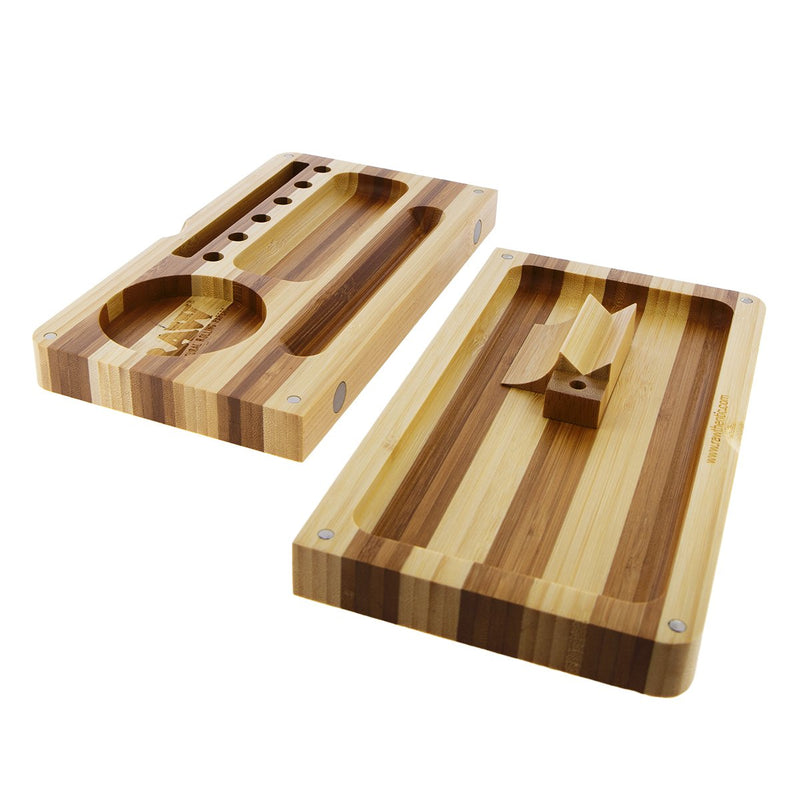 RAW Backflip Rolling Tray - Bamboo Stripe