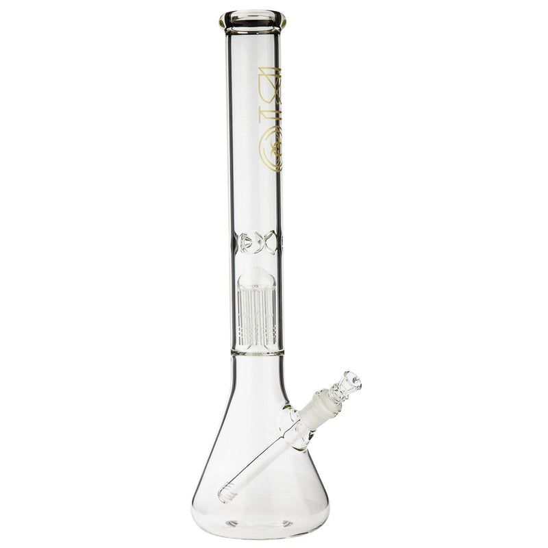 18" BIO 10 Arm Tree Percolator Beaker Bong - Gold BIO Logo