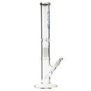 18" BIO 10 Arm Tree Percolator Straight Bong - Blue BIO Logo