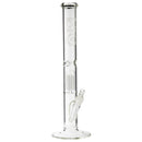 18" BIO 10 Arm Tree Percolator Straight Bong - Silver BIO Logo
