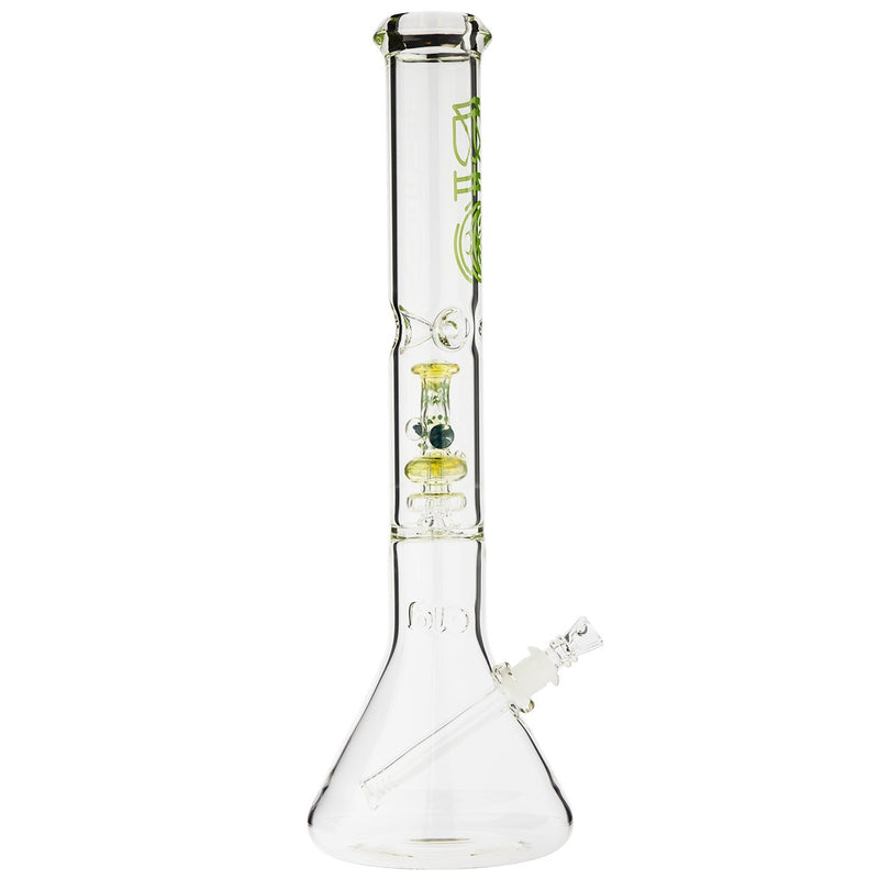 18" BIO Mini Replica Bong Percolator Beaker Bong - 50mm x 5mm Thick