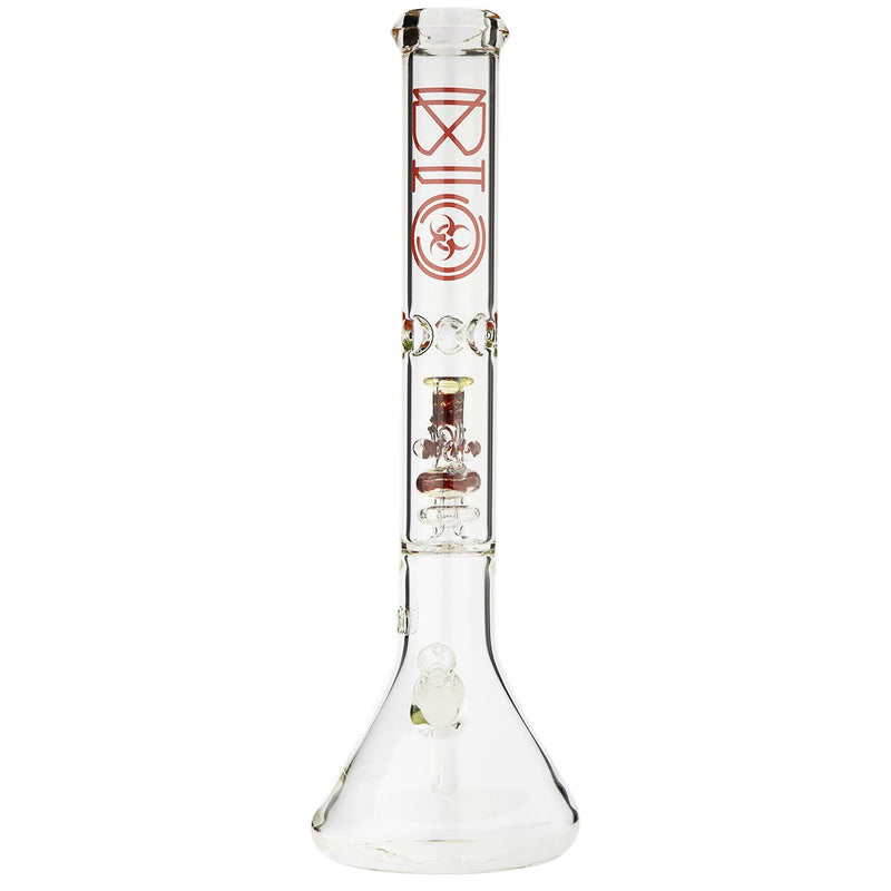 18" BIO Mini Replica Bong Percolator Beaker Bong - 50mm x 5mm Thick