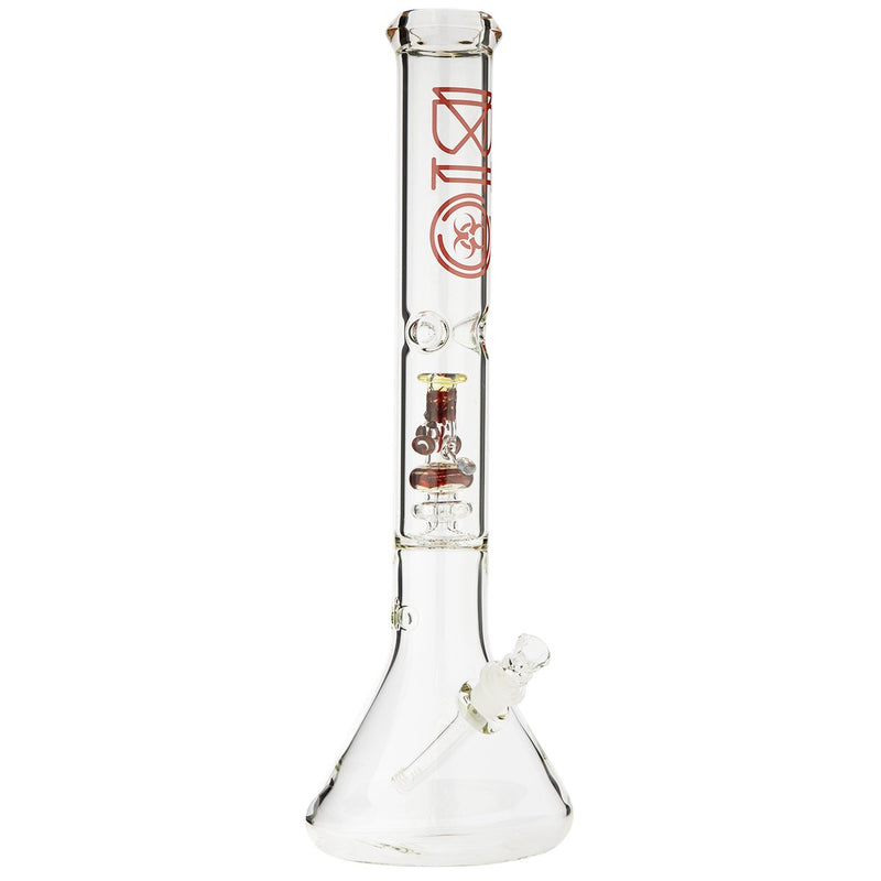 18" BIO Mini Replica Bong Percolator Beaker Bong - 50mm x 5mm Thick