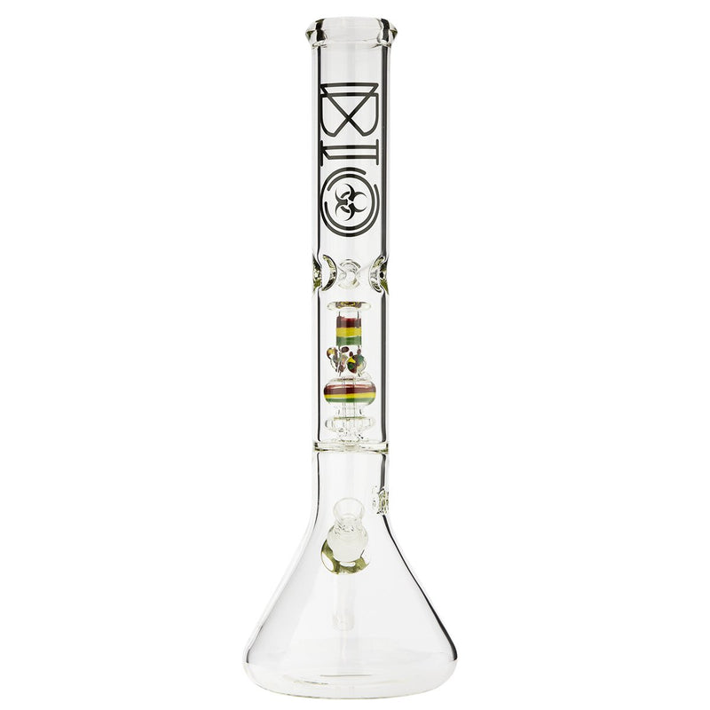 18" BIO Mini Replica Bong Percolator Beaker Bong - 50mm x 5mm Thick