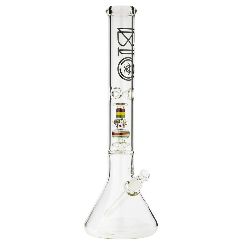 18" BIO Mini Replica Bong Percolator Beaker Bong - 50mm x 5mm Thick