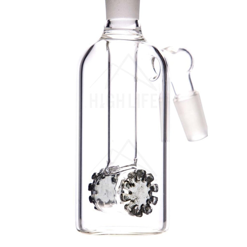 Ash Catcher G/g Single Diffused Male 14Mm Female 45 Degree