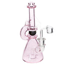 Ball Spindle Banger Hanger Dab Rig Beaker With A Pink Bubblers & Rigs
