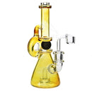 Ball Spindle Banger Hanger Dab Rig Beaker With A Yellow Bubblers & Rigs