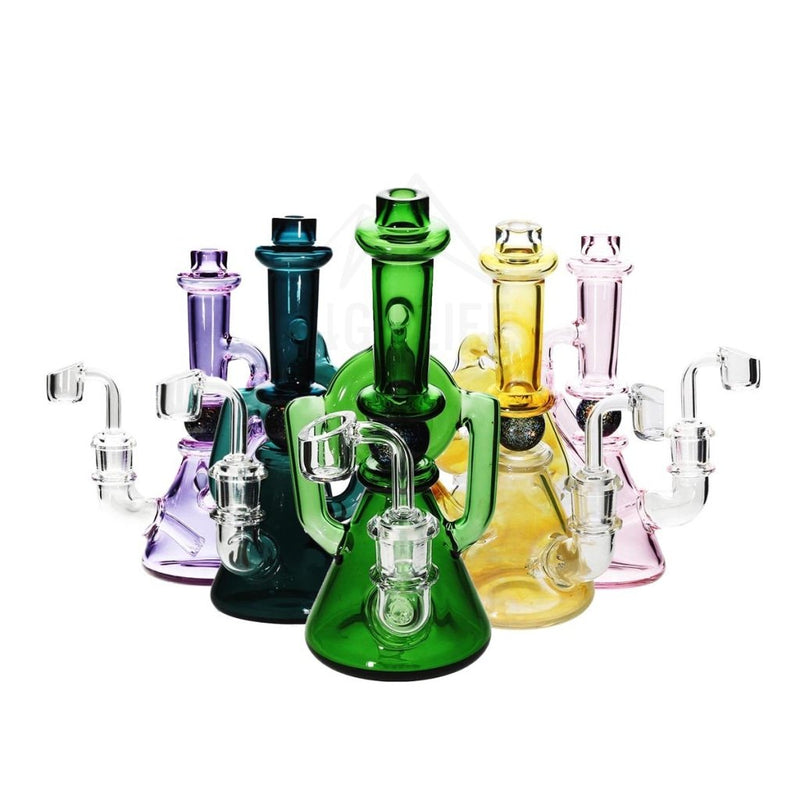 Ball Spindle Recycler Banger Hanger Dab Rig Beaker with a Banger 