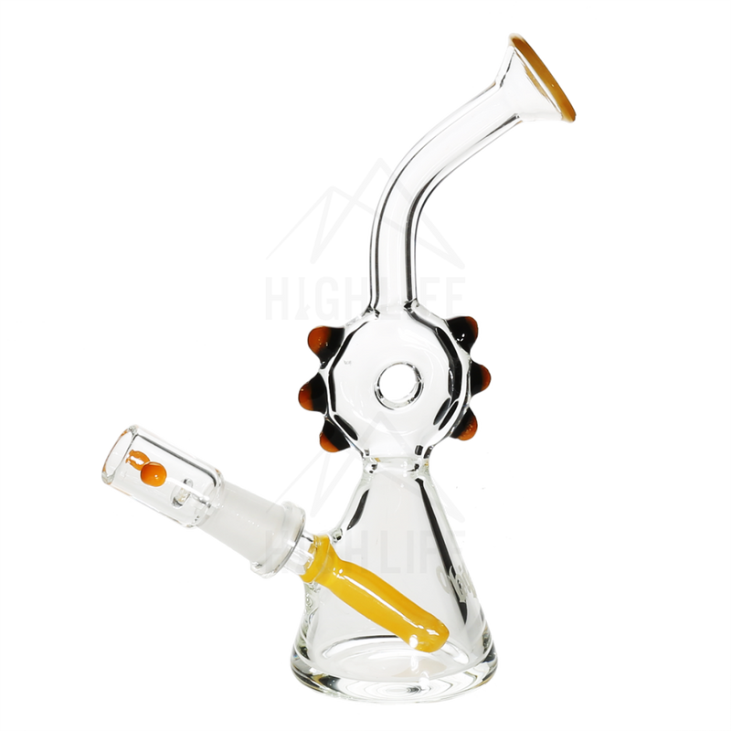 Bio Fixed Stem Donut Dab Rig Yellow