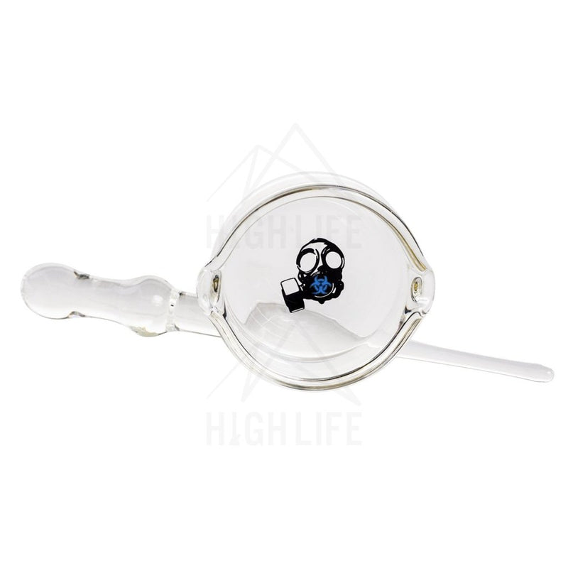 Bio Hazard Dish And Dabber Set - Blue Gas Mask Decal Accessories