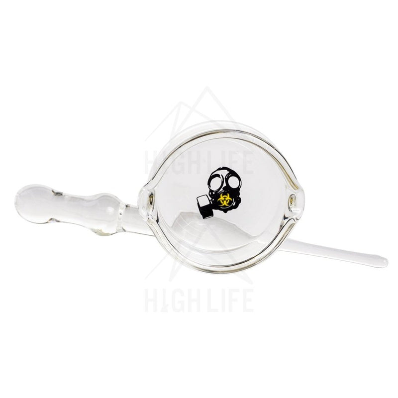 Bio Hazard Dish And Dabber Set - Yellow Gas Mask Decal Accessories