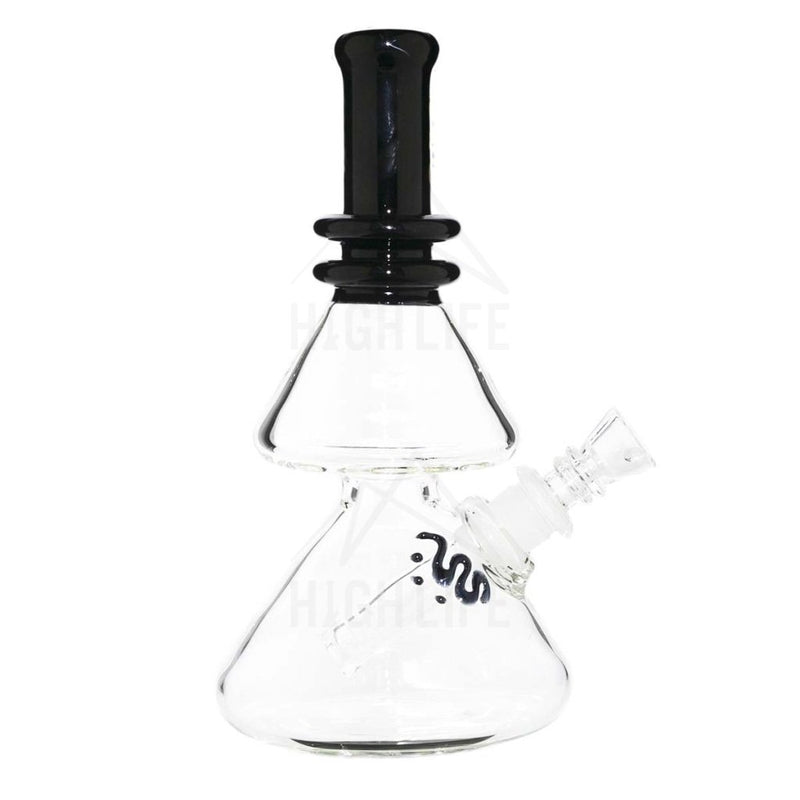 Bio Waterpipe 8 Double Beaker Black