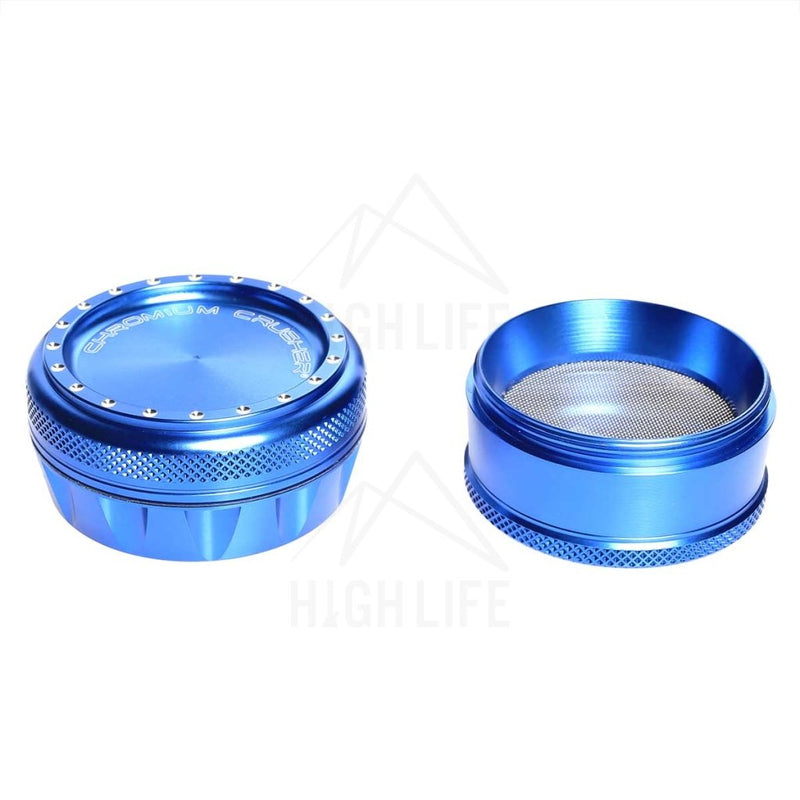 Blue 4Pc Premium Chromium Crusher 2.75 Grinder Accessories