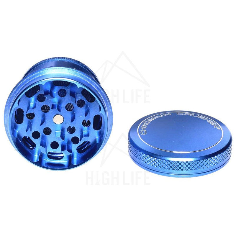 Blue 4Pc Premium Chromium Crusher Tapered Top 2 Grinder Accessories