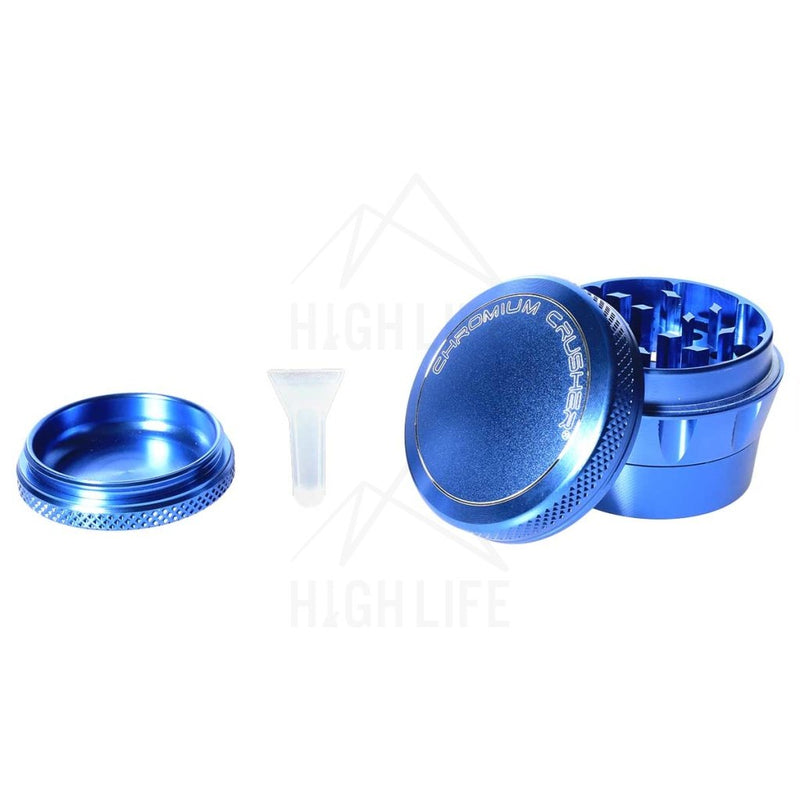 Blue 4Pc Premium Chromium Crusher Tapered Top 2 Grinder Accessories