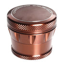 Brown 4pc Premium Chromium Crusher Tapered Top 2" Grinder