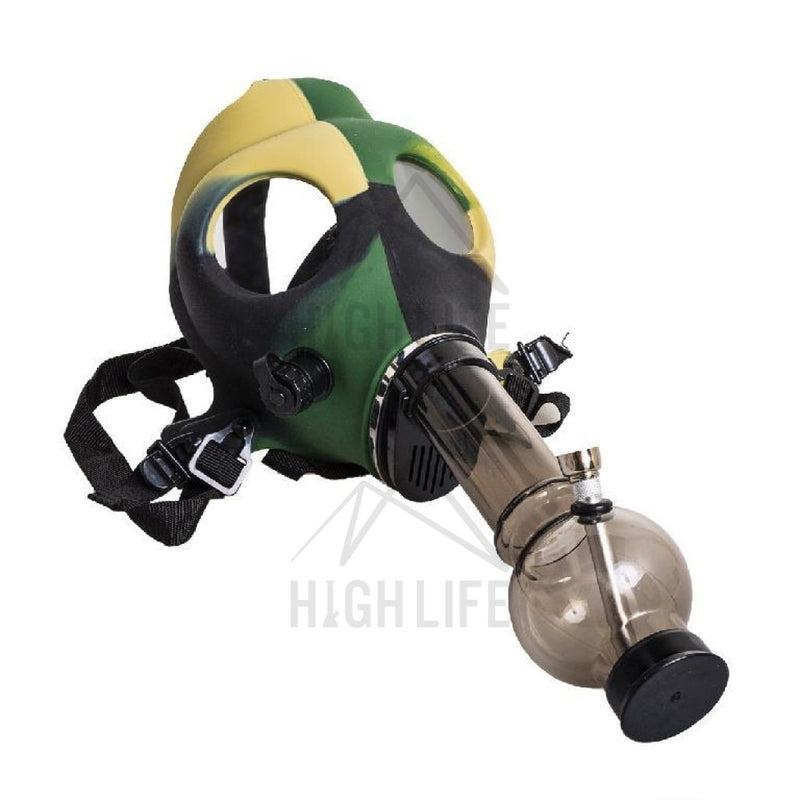 Gas Mask With Acrylic Pipe Set - Camo Hand Pipes