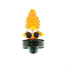 Glass Carb Cap Gnome Orange