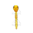 Glass Skull Dabber - Amber Accessories