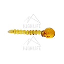 Glass Skull Dabber - Amber Accessories