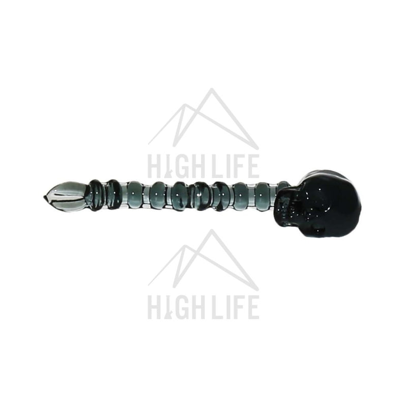 Glass Skull Dabber - Gray Accessories