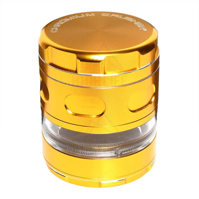 Gold Chromium Crusher Multi Blade 2.5" Grinder