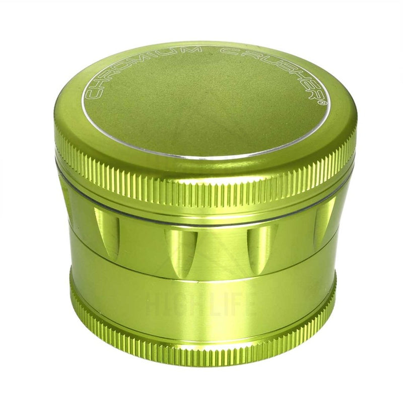 Green 4pc Chromium Crusher 2.5" Grinder 