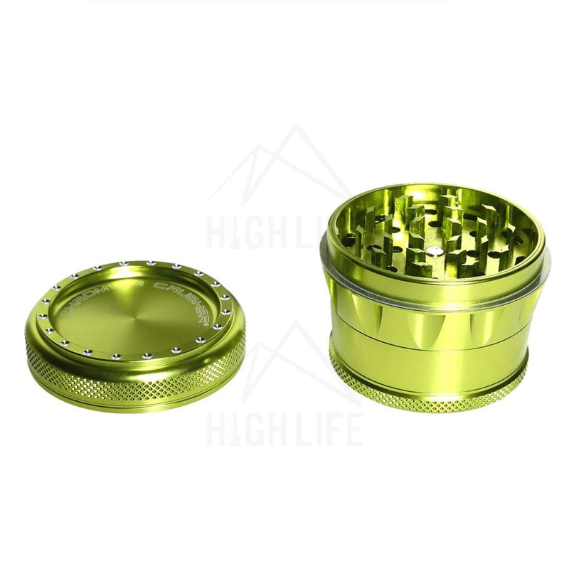 Green 4Pc Premium Chromium Crusher 2.75 Grinder Accessories