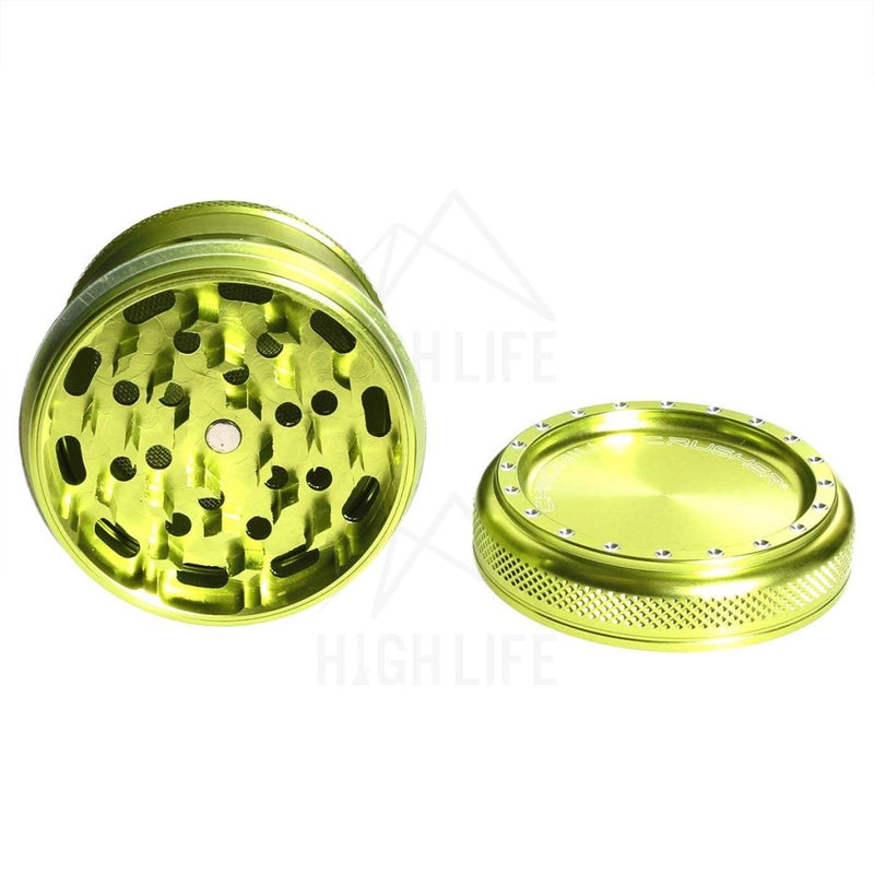 Green 4Pc Premium Chromium Crusher 2.75 Grinder Accessories