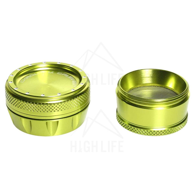 Green 4Pc Premium Chromium Crusher Bling Top 2 Grinder Accessories