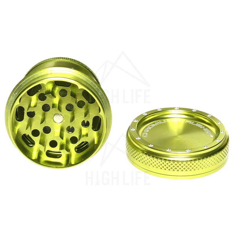 Green 4Pc Premium Chromium Crusher Bling Top 2 Grinder Accessories