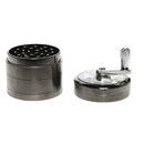 4pc Chromium Crusher Grinder With Handle - 2 1/2"