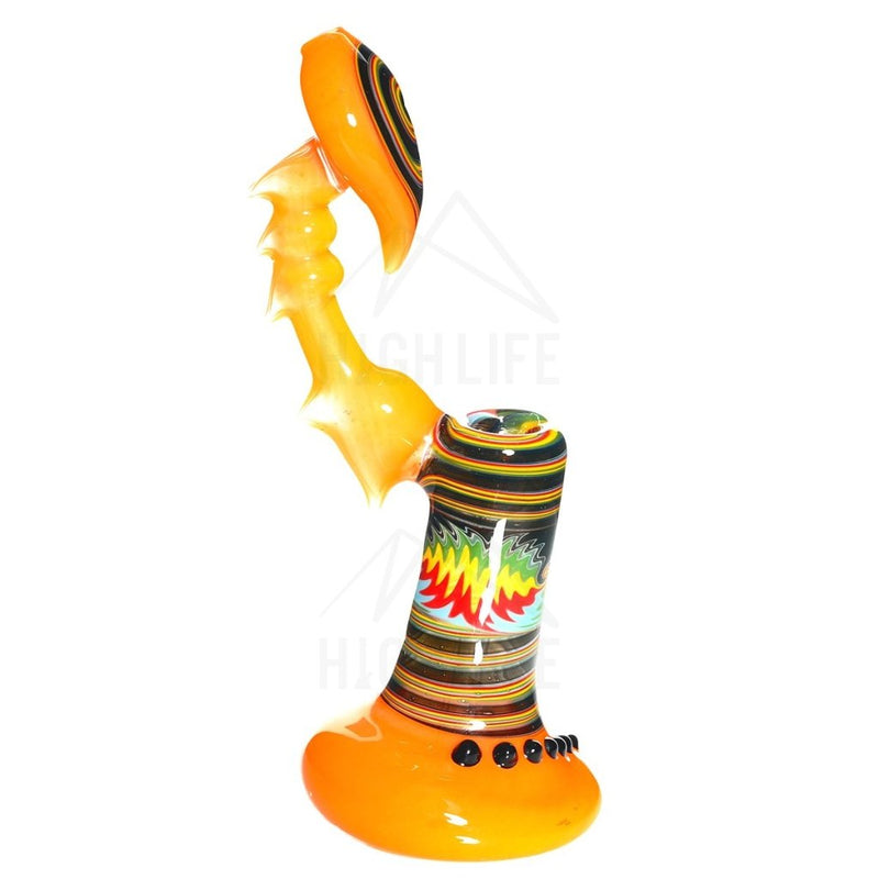 Heady LGB Lennon Orange Worked Bubbler