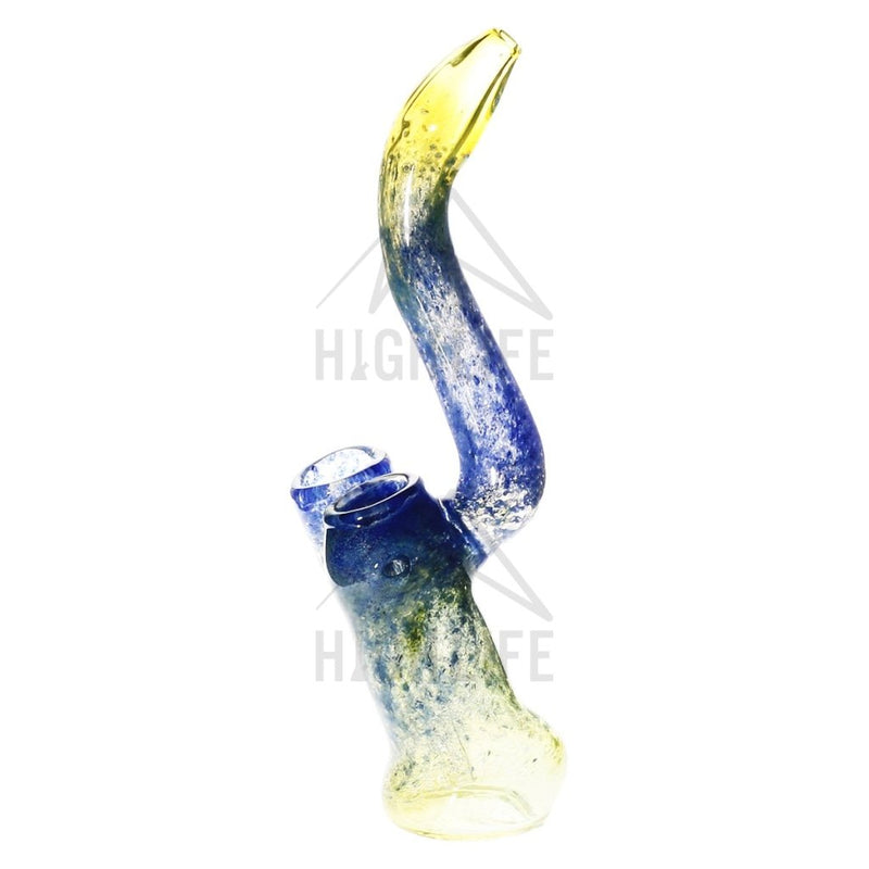 Large 8 Frit Bubbler With Nug Jar - Blue Bubblers & Dab Rigs