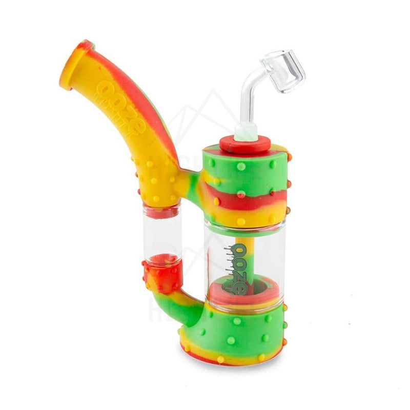 Ooze Stack Pipe Silicone Bubbler Rasta