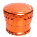 Orange 4pc Premium Chromium Crusher Tapered Top 2" Grinder 