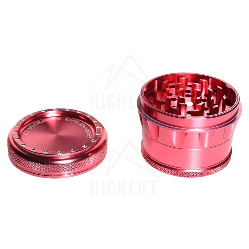 Pink 4Pc Premium Chromium Crusher 2.75 Grinder Accessories