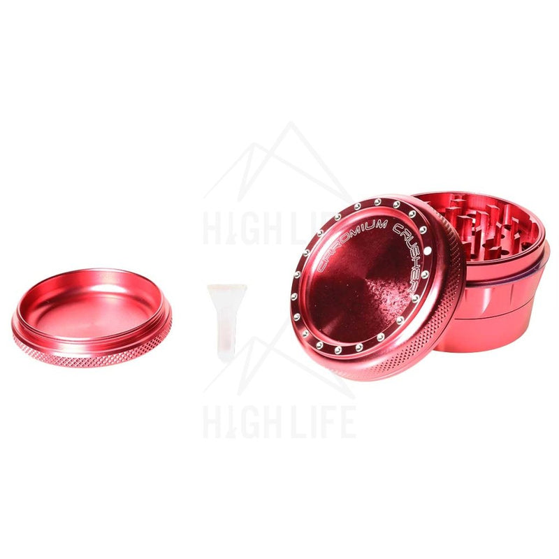 Pink 4Pc Premium Chromium Crusher 2.75 Grinder Accessories