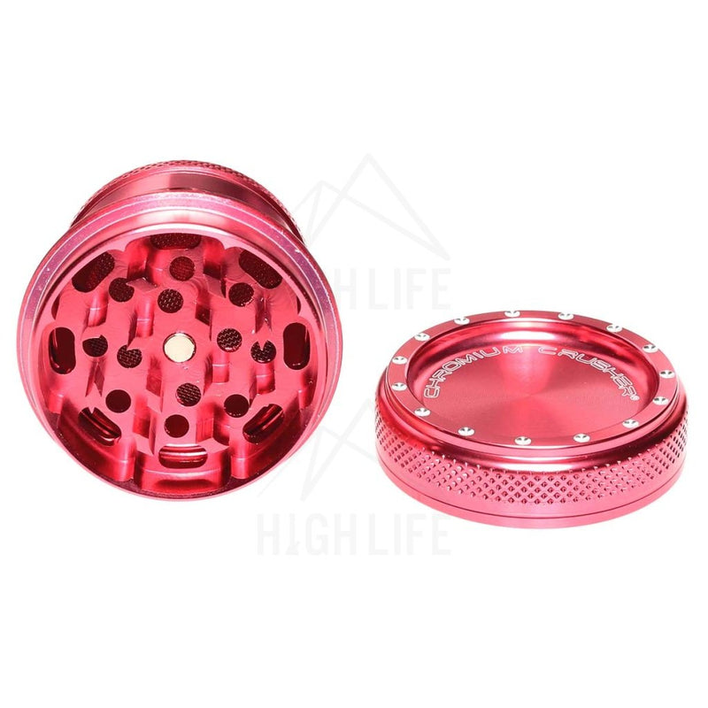 Pink 4Pc Premium Chromium Crusher Bling Top 2 Grinder Accessories