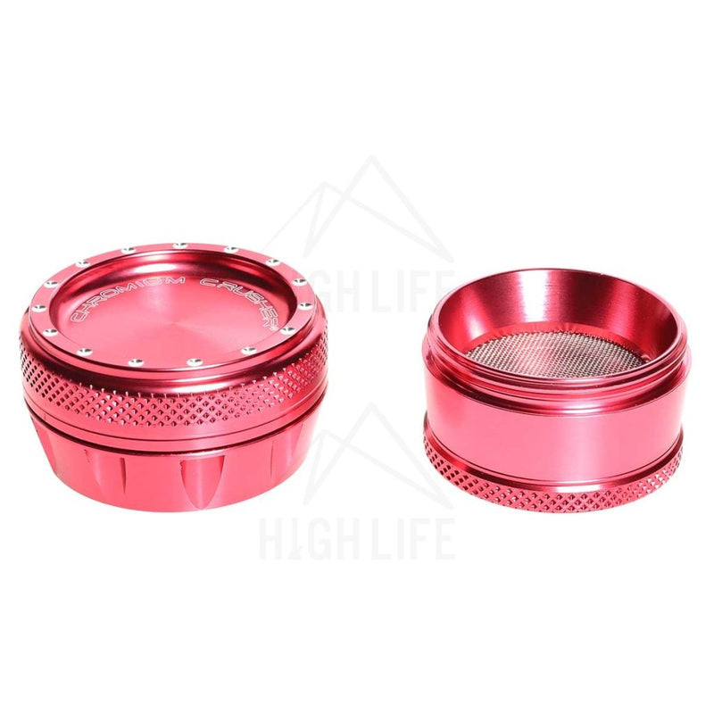 Pink 4Pc Premium Chromium Crusher Bling Top 2 Grinder Accessories