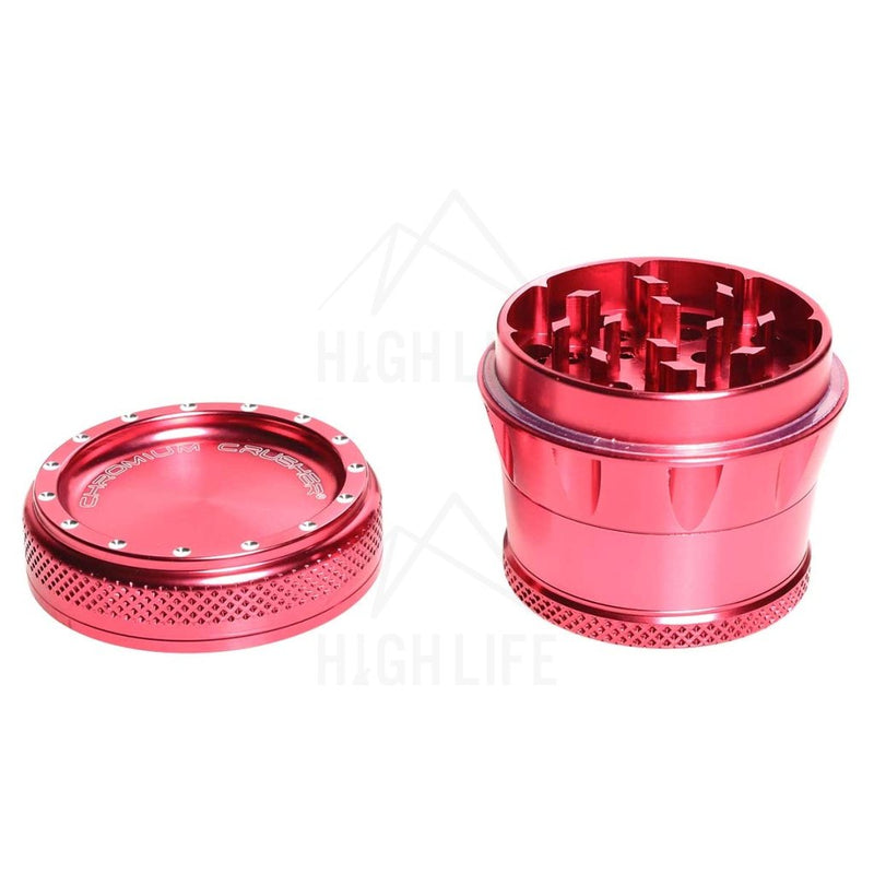 Pink 4Pc Premium Chromium Crusher Bling Top 2 Grinder Accessories