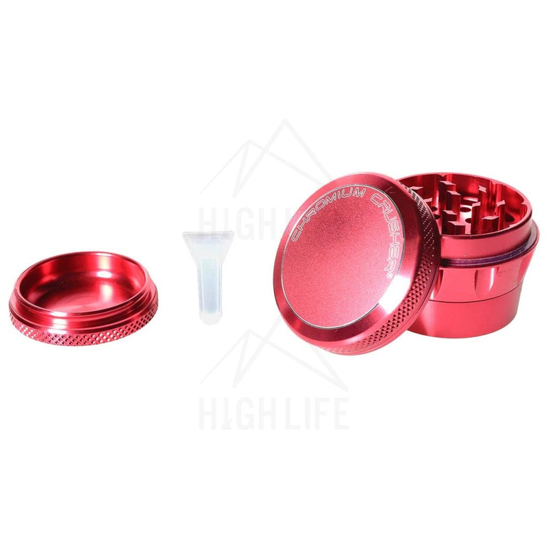 Pink 4Pc Premium Chromium Crusher Tapered Top 2 Grinder Accessories