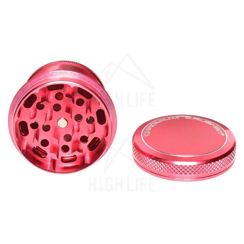 Pink 4Pc Premium Chromium Crusher Tapered Top 2 Grinder Accessories