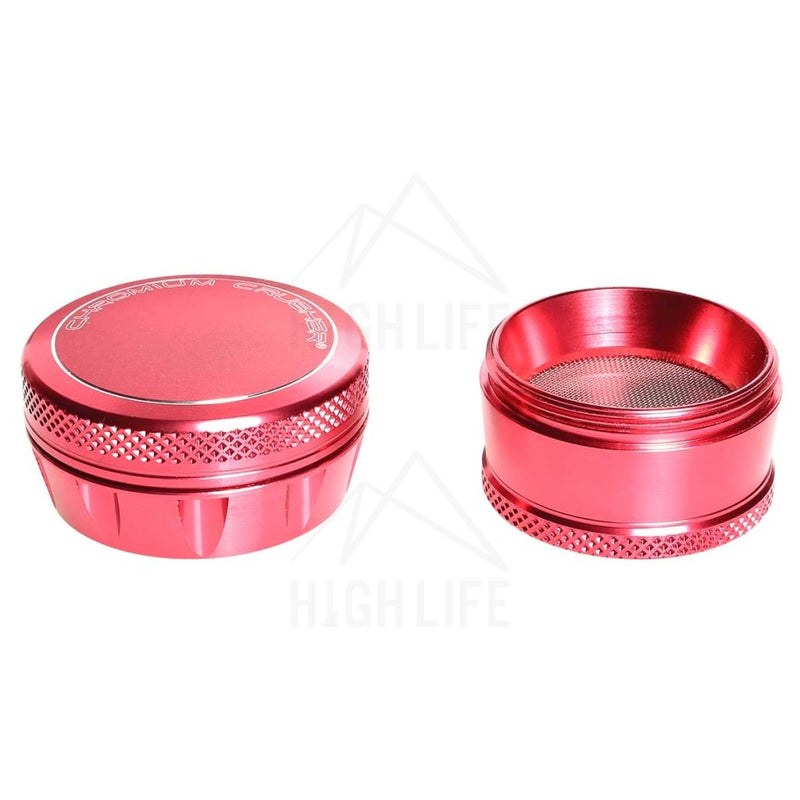 Pink 4Pc Premium Chromium Crusher Tapered Top 2 Grinder Accessories